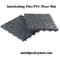 assoalho resistente 1.6CM UV Mat For Wet Area do PVC do deslizamento de 200x200MM anti